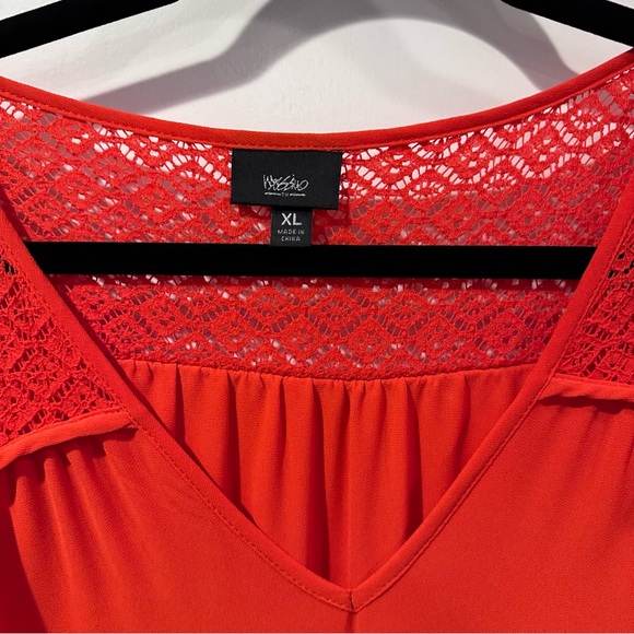Mossimo bright coral red top - Picture 2 of 6